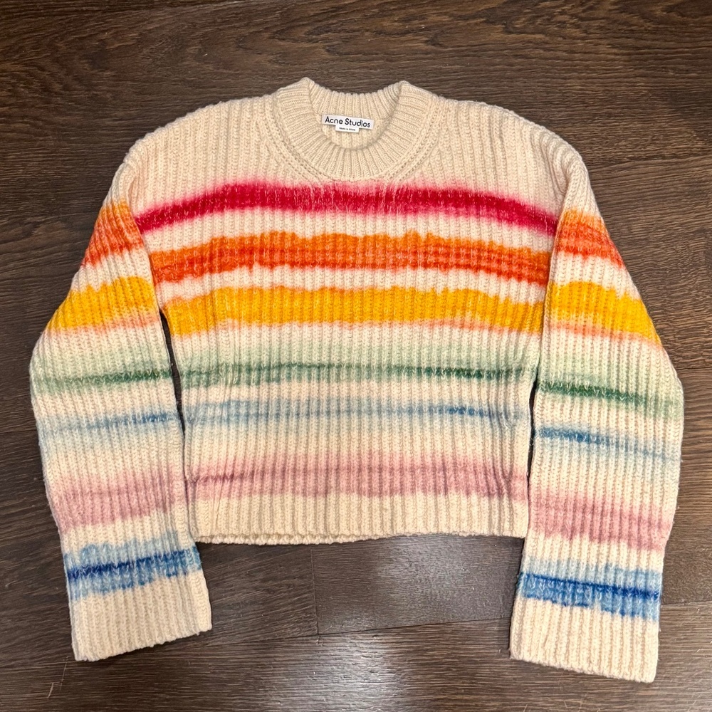 Acne Studios Rainbow Striped Sweater